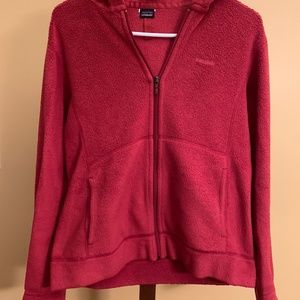 Patagonia Zip Up Hooded Fleece Jacket, M
